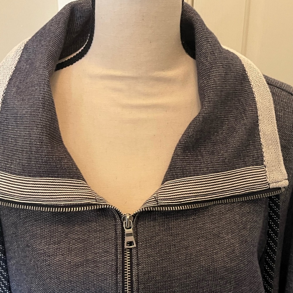 Ruby Rd Zip-Up Navy White Jacket 2X - Picture 3 of 7